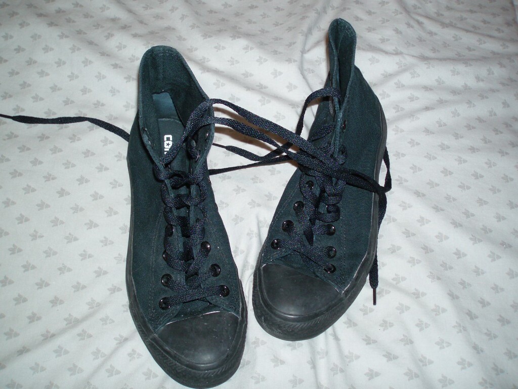 black converse baseball boots